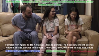 Doctor Tampa Examines Sisters Aria Nicole &amp; Angel Santana Side By Side For Their 1st Gyno Exam EVER!