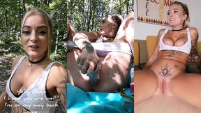 hard mission impossible n°5 la foret  solo godage, exhib, orgasm22min ...