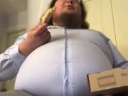 375 lb gainer Office Roleplay:  “Another Notch in Your Belt”