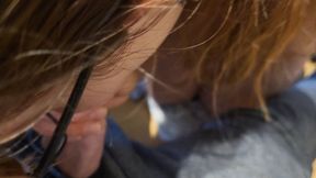 Scandinavian Nerdy Girl demands BJ &amp; Swallow!