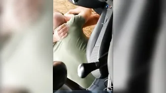 Mature married daddy gets outdoor blowjob in the field