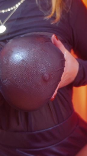 POV Dreaming of Titfuck: Perfect Big Boobs in Tight Nylon - Lilykoti