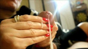 Handjobs with oval red nails , cumshots , cumplay 1920x1080