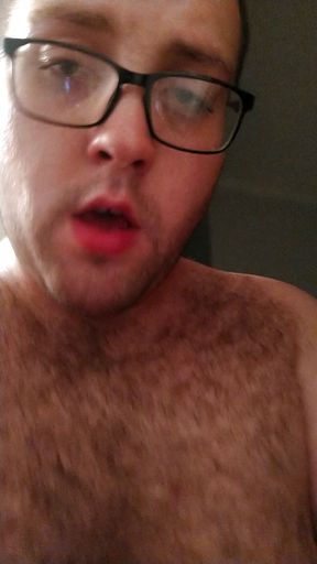 Chub fucking himself and sweating allover