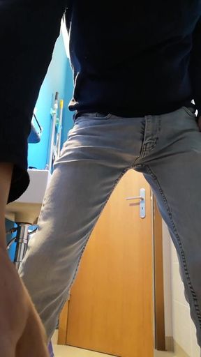 Hot Daddy Caught Pissing