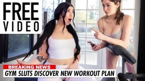 Lesbian gym trainer Alyx Star whipped thick influencer Holly Day into a sweaty &mdash;  sexual frenzy