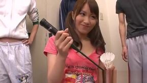 Feisty Jap cutie wrestles monster schlong
