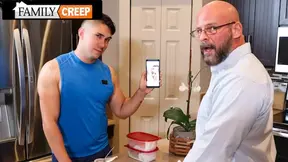 Latino Jock Gets POUNDED BY HIS STEPDAD'S MASSIVE COCK