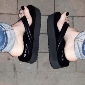 platform flip flops