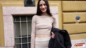 german scout - eye rolling orgasm for slim french girl candie luciani at casting fuck