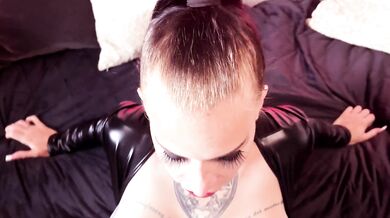 Throat fucking milf with big tits deep throat blowjob POV