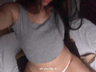 STEP-SISTER came to keep me company - we screwed and the slut recorded it all