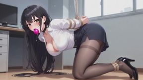 Bondage Fantasies #28B: Strict Office Hogtie Endurance Fantasy Roleplay (Animated)