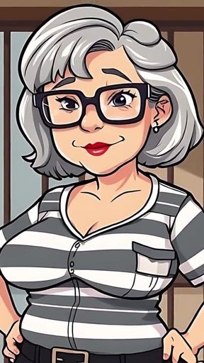 Granny in Jail Ai Porn Slideshow