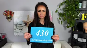 Sexy Russian babe shows juicy pussy at casting