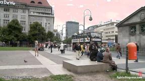 German blonde group public fucked