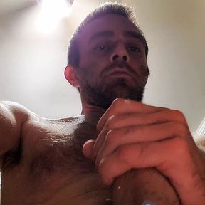 Oops, got cum on camera. Hot guy, giving myself a handjo,b finger in ass, licking my cock and cumshot