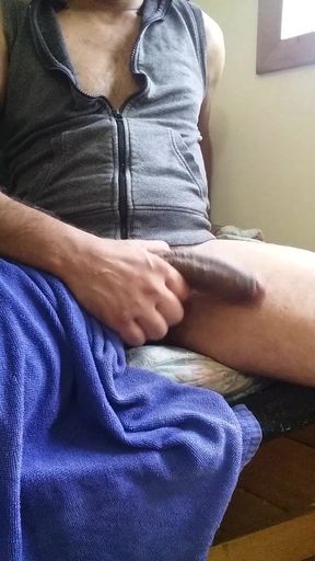 Sweaty and tired but too horny to make a video for my followers after football