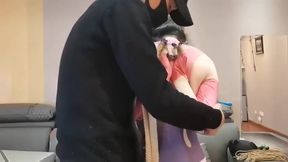 Submissive Brunette in Asian Kink: Bound, Gagged, and Cosplaying