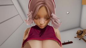 naruto: sakura haruno with big tits with old man [full video]