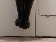 Squeaky Platform Boots Off Washing Machine