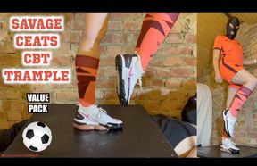 Penalty Kicks: Balls THRASHED by Lioness' Football Boots - Perv Caught in Women's Changing Room **VALUE PACK - all versions in 1 video**