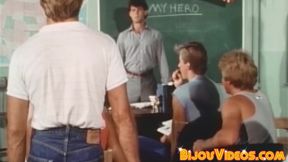 Vintage gay studs fucking bareback until hot cum erupts