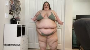 Sasha's Bikini Show off & Fat Chat