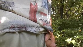 Outdoor Fun 1 Pee.. squirtng and eat Sperm With Claus Noord