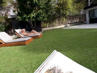 Concupiscent golden-haired step sis likes OUTDOOR SEX - Lily Phillips & Lev Lieben