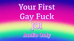 Your First Gay Fuck JOI Audi Only - Get fucked by a man while on a club dance floor! - Make Me Bi, Bisexual Encouragement, Gay, Queer, Bi-Sexual with Mistress Mystique Hoops - MP3