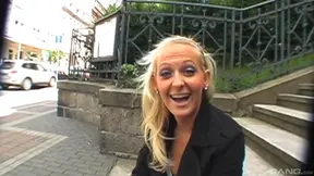 Blonde Bombshell Seduces Stranger With Public Blowjob and Wild Sex Acts