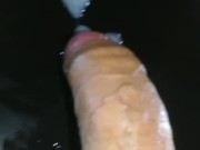It finally does its job and enters the fleshlight, with light cumplay end