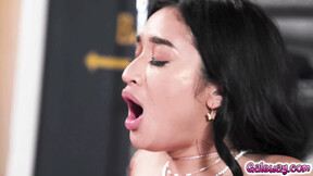WAtch this fantastic all babe Asian group sex with Lulu Chu & more