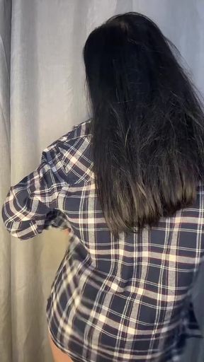 This plaid shirt feels so good against my skin