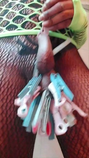 Pt2. Auto punition Bdsm ballbusting spanking  PART.2   Clip 1