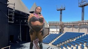 Giantess - Giantess MXDominion goes to the Stadium, female domination, giantess special effect, goddess worship 1080