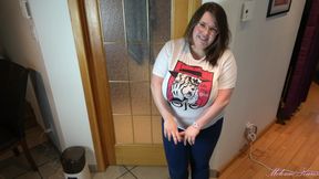 Busty friend cums while talking to you about her day