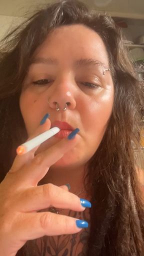 Cigarette and coffee