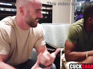 Wife drilled by ebony & white lads ifo cuck spouse