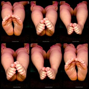 BBW Size 11W Barefoot All Footjob Motions SweetFootWork - 1Minute Clip from Full Length Video - No Talking