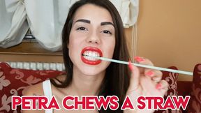 Petra chews a straw - FULLHD