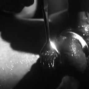 Close-up Oily Masturbation and Cum