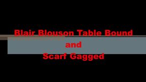 Blair Blouson Table Bound and Scarf Gagged MP4