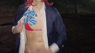 【女装】野外でコスプレオナニー【ラブライブ! 西木野真姫】