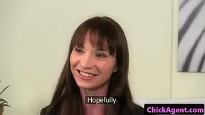 Lesbian agent pussyfucks Darling with strapon