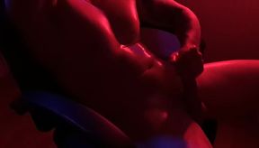 A guy masturbates his hard dick on you baby