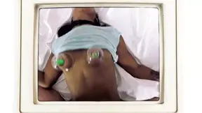 Doctor pounds vulnerable amateur in deepthroat facial POV