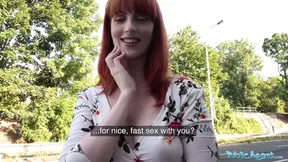 Public Porn Dirty hot American redhead beauty Alex Harper