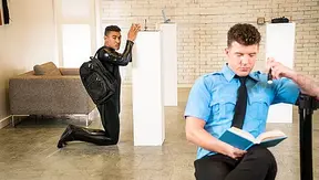 Officer JJ Knight Dominates Curvy Thief Mateo in Steamy Uniform Encounter – 18+